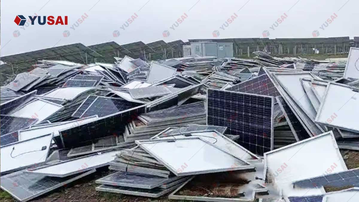 discarded photovoltaic panels