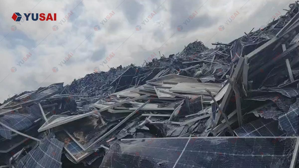 Waste photovoltaic panels